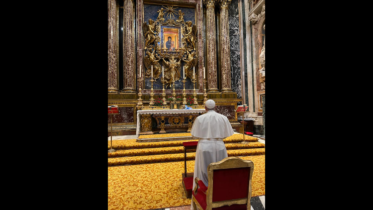 Der Papst in Santa Maria Maggiore