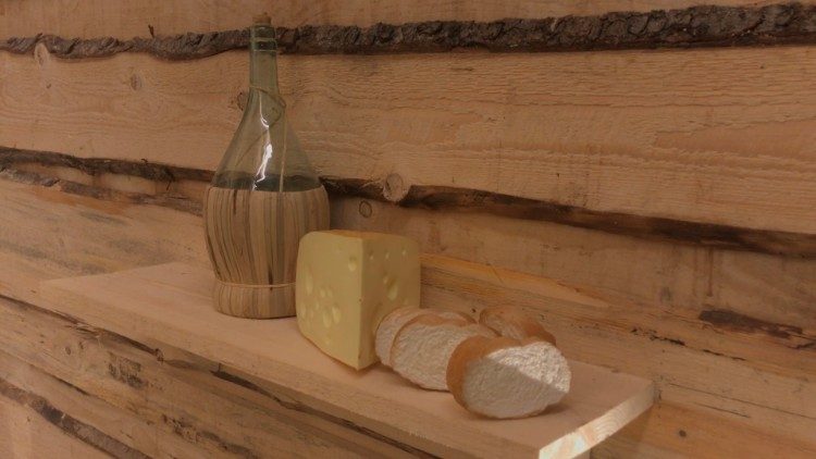 Pão e queijo típico da região de Asiago