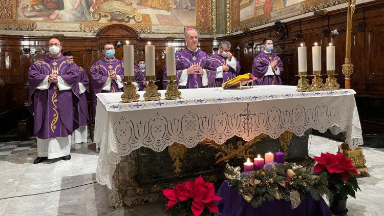 Nadbiskup koadjutor mons. Dražen Kutleša predvodio misu u Hrvatskoj crkvi sv. Jeronima u Rimu