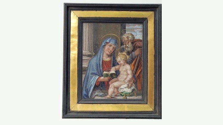 B.	G.B. Calandra, Sacra Famiglia, mosaico, 1622, Dresda, Grunes Gewolbe, Staatliche Kunstammlungen Dresden