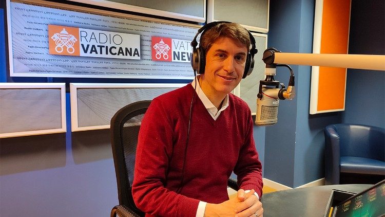 Alejandro Marius, presidente de la ONG Trabajo y Persona en la sede de Radio Vaticana- Vatican News en Roma