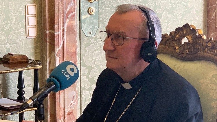 圣座国务卿帕罗林枢机接受西班牙电视台的专访