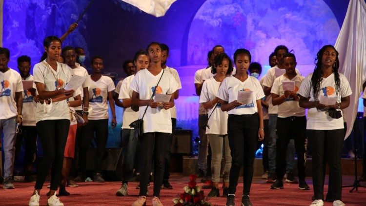 Young Ethiopians for peace.