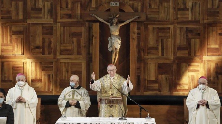 2021.04.18 card. Parolin ha celebrato la Santa Messa stamattina all'Università Cattolica di Milano