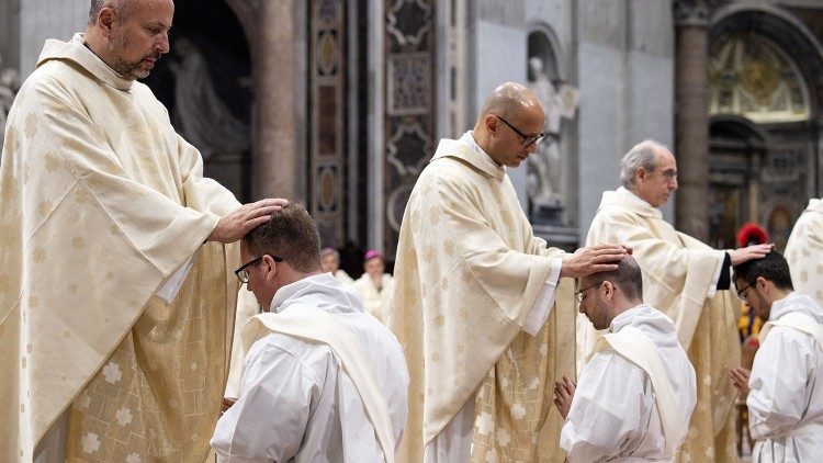 Ordination of priests in St. Peter's Basilica