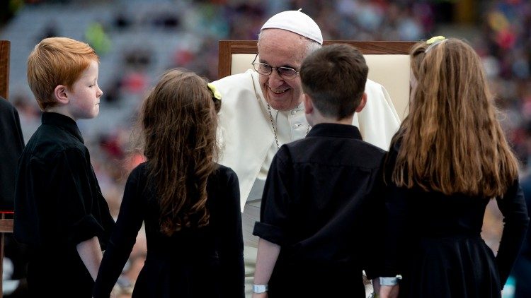 Папа Франциск по време на IX-та Световна среща на семействата в Ирландия през 2018.