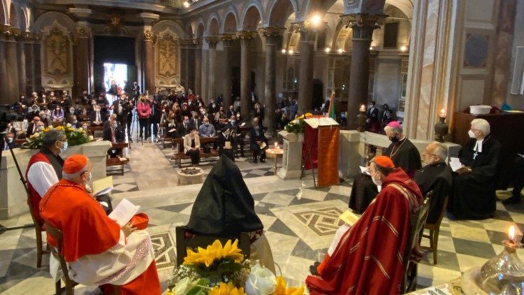 Ekumensko bogoslužje za mir ob spominu na armenske mučence, bazilika sv. Bartolomeja, 25. april 2021