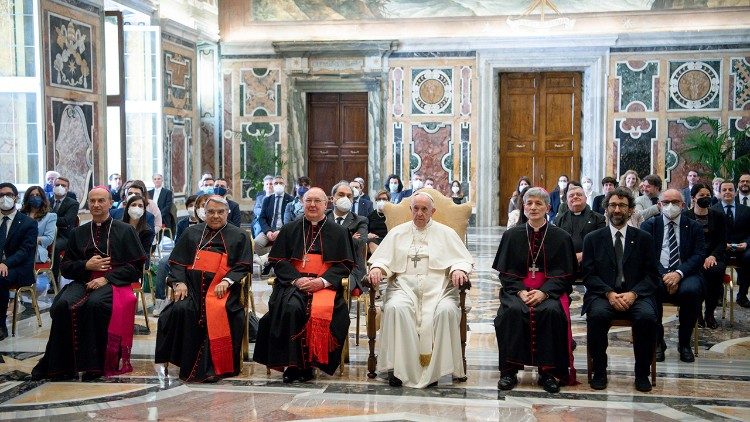 Papež s člani Italijanske katoliške akcije