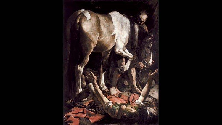  Conversione di San Paolo, Michelangelo Merisi detto il Caravaggio, 1600-01, Cappella Cerasi, Santa Maria del Popolo 