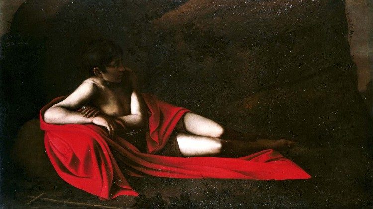 Caravaggio, San Giovanni Battista disteso, 1610, Collezione privata
