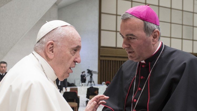  Mons Arjan Dodaj è stato nell'udienza generale dal Papa  del 13 gennaio 2022