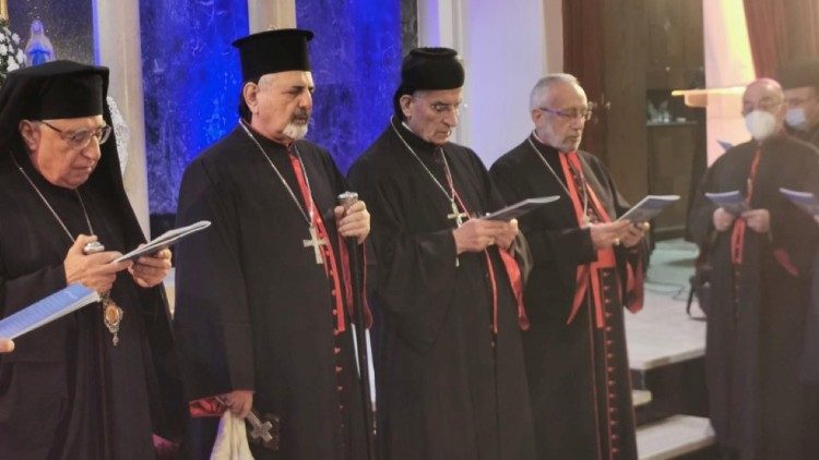 Inauguration de la Semaine de prière pour l'unité des chrétiens en la cathédrale Saint-Élie-Saint-Grégoire-l'Illuminateur à Beyrouth, le 16 janvier 2022