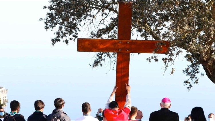 Símbolos JMJ nas dioceses de Beja e Évora / Foto Arlindo Homem