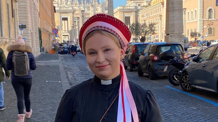 The Reverand Mari Valjakka in the Vatican