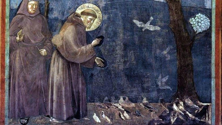La Predica agli uccelli è la quindicesima delle ventotto scene del ciclo di affreschi delle Storie di san Francesco della Basilica superiore di Assisi.