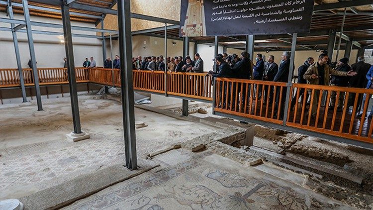 L'inauguration de l'église à Gaza, le 24 janvier 2022. 