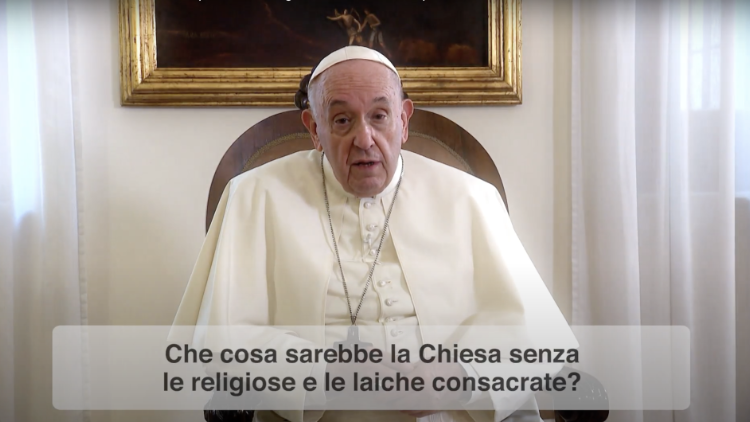 Un fotogramma del videomessaggio di preghiera del Papa di febbraio