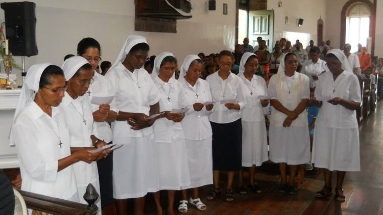 Um grupo de religiosas de Cabo Verde