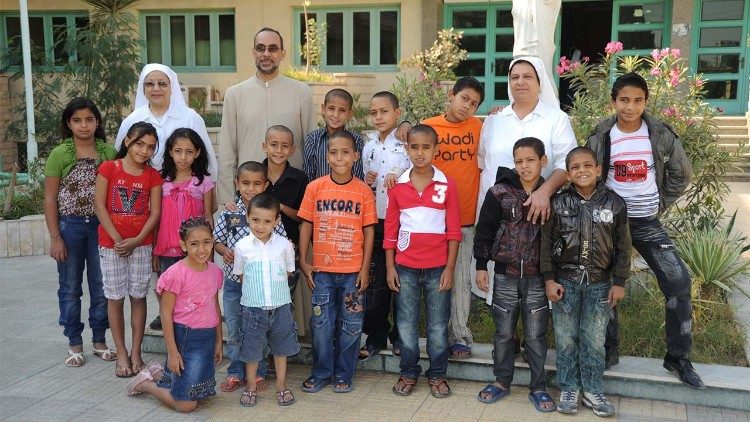 Prof. Kamil Samaan wirkt auch im Kinderheim "Barmherziger Samariter" in Kairo, das durch Kirche in Not gefördert wird