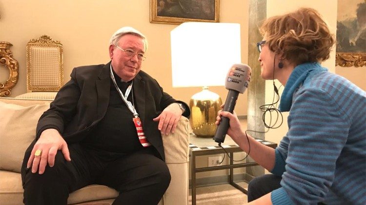 Kardinal Jean Claude Hollerich im Interview mit Stefanie Stahlhofen von Radio Vatikan