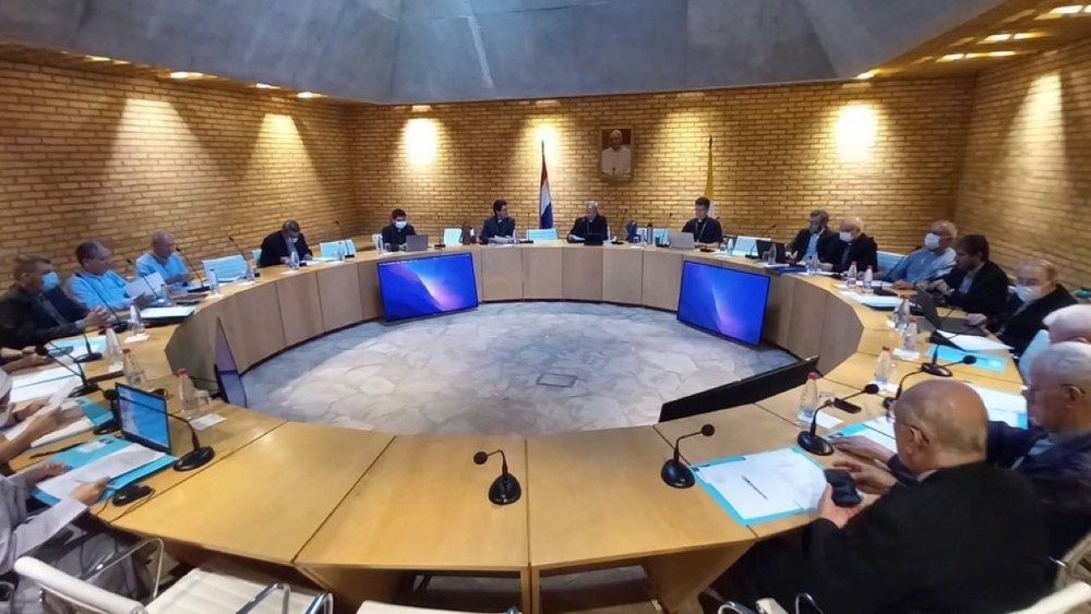 Foto de arquivo: Bispos da Conferência Episcopal Paraguaia (CEP) reunidos em sua Assembleia Geral