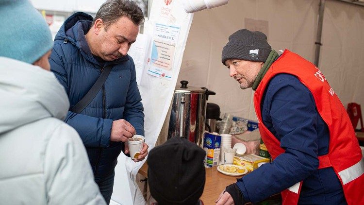 Cáritas Polonia ayuda a los refugiados de Ucrania