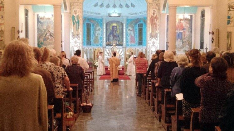 Comunidad greco-católica ucraniana en la Catedral de Santa María del Patrocinio, Buenos Aires