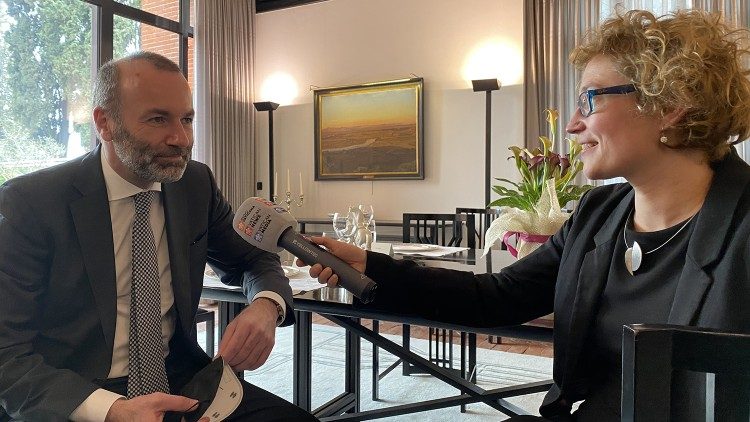 Manfred Weber im Interview mit Stefanie Stahlhofen von Radio Vatikan