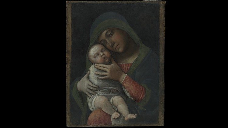 Andrea Mantegna, Madonna col Bambino, 1490-1495 circa; Milano, Museo Poldi Pezzoli
