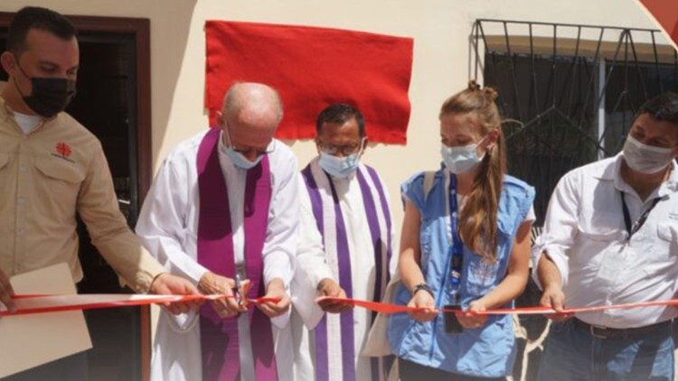 Inauguración de la casa de migrantes “Monseñor Guido Charbonneau”, en la frontera con Honduras.