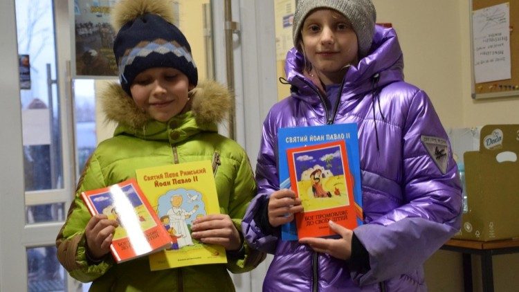 Geflüchtete ukrainische Kinder in Lemberg