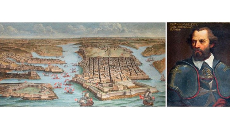 Nel 1565 i cavalieri, guidati dal Gran Maestro Fra’ Jean de la Vallette, difendono eroicamente l’isola dagli Ottomani durante il Grande Assedio di Malta. L'anno dopo ha inizio la costruzione della città fortificata e del porto di La Valletta.