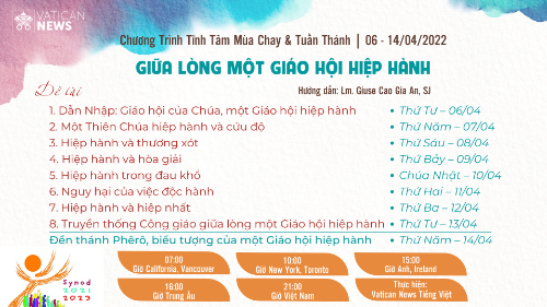Tĩnh tâm Mùa Chay 2022 - Vatican News Tiếng Việt
