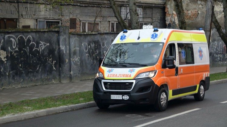 La ambulancia donada por el Papa
