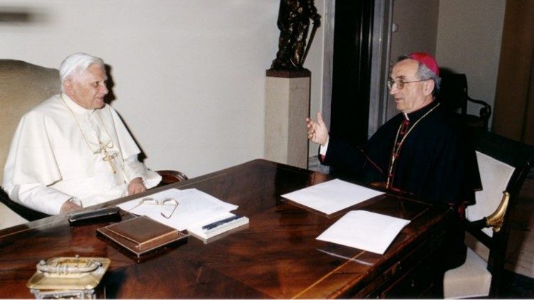 Susret mons. Želimira Puljića s Benediktom XVI., Ad Limina, 7. srpnja 2006.