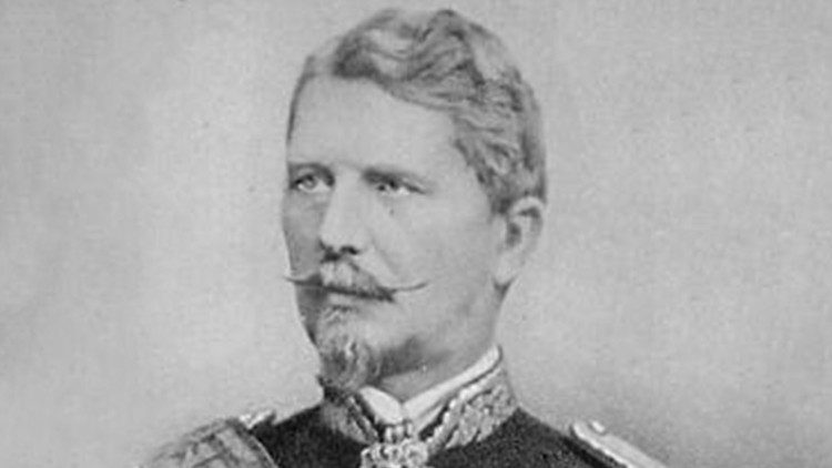 Il comandante delle truppe pontificie, Hermann Kanzler.