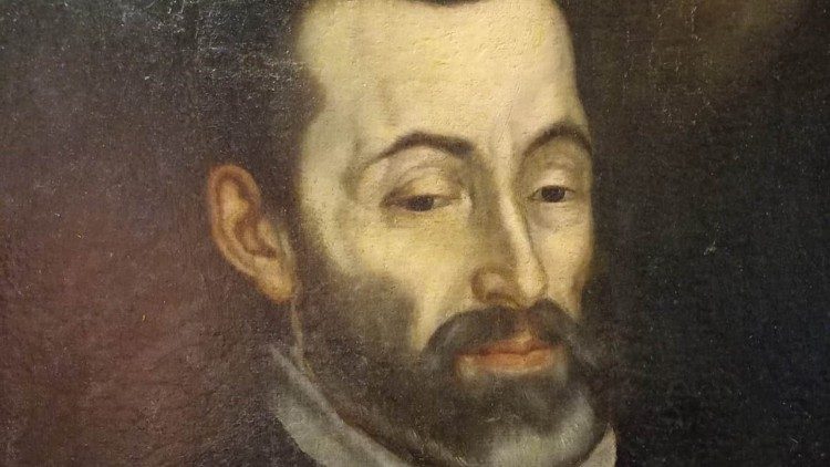 Il particolare di un ritratto del beato Cesare de Bus (1544-1607)