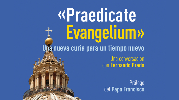 Naslovnica knjige-intervjuja s kardinalom Maradiago o novi Apostolski konstituciji »Praedicate Evangelium«