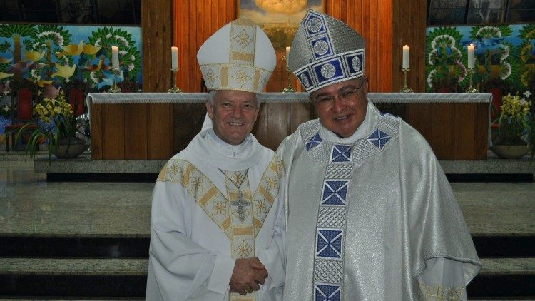 Cardeal Orani João Tempesta, O.Cist,  com dom Vilar