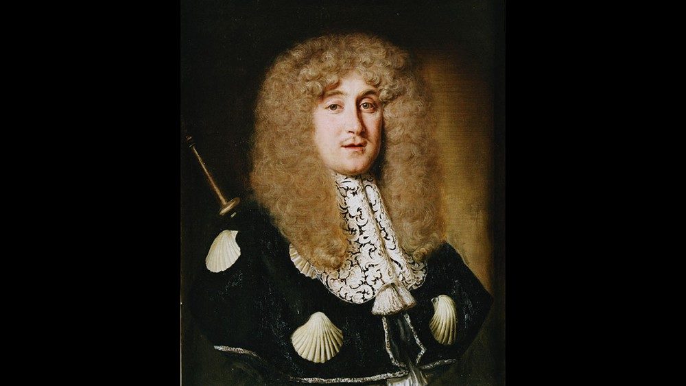 Jacob Ferdinand Voet (Anversa 1639 - Parigi 1689) Ritratto di Urbano Rocci in veste di pellegrino  olio su tela Roma, Galleria Spada 