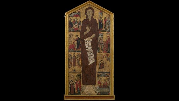 Maestro della Maddalena Santa Maria Maddalena penitente e otto storie della sua vita 1280 –1285 tempera su tavola Firenze, Galleria dell'Accademia
