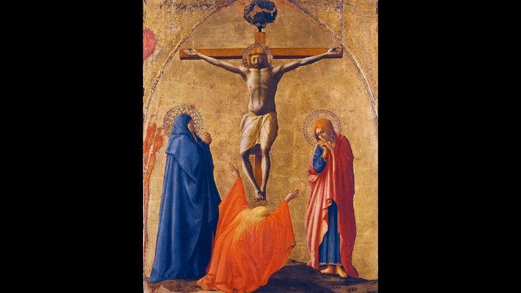 Masaccio, Crocifissione, 1426C1426, Museo nazionale di Capodimonte, Napoli