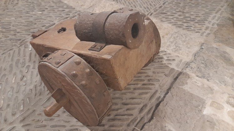 Kanone aus dem 16. Jahrhundert im Stammschloss der Familie von Loyola