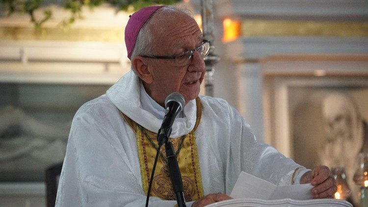 Mons. Emilio Aranguren Echeverría. Obispo de Holguín. y presidente de la Conferencia de Obispos Católicos de Cuba.