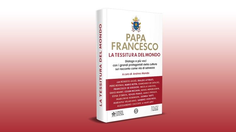Cover page of "La Tessitura del Mondo" with the afterword written by Pope Francis