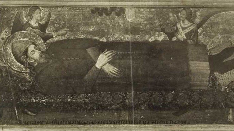 Anonimo lucchese, Rinvenimento del corpo di san Davino, 1400 – 1424,  Collezione H. Acton, Firenze
