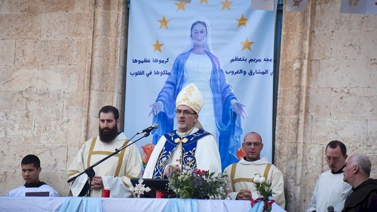 El Patriarca Latino de Jerusalén, mons. Pierbattista Pizzaballa preside la Misa en la Fiesta de la Visitación de la Virgen