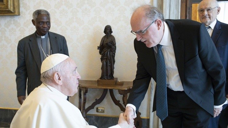 Joachim von Braun und Papst Franziskus