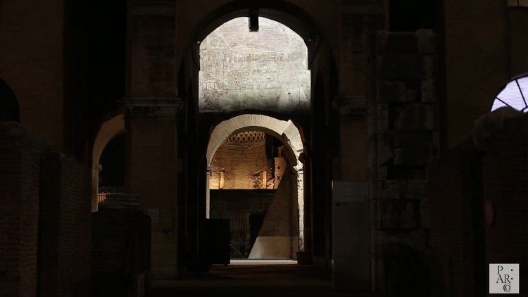 Una foto del Trailer. Credits: Parco Archeologico del Colosseo. Realizzazione: Karmachina