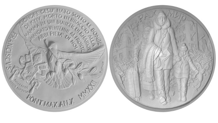 Ватыканскі памятны медаль, прысвечаны Украіне